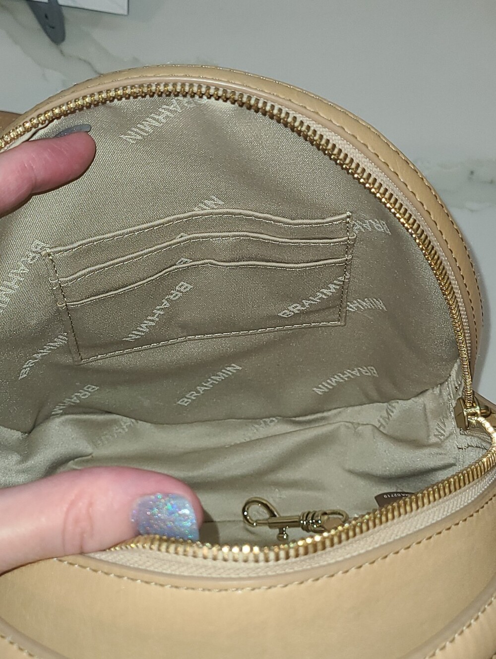 Brahmin Lane Multi Pompano Pineapple Round Crossbody Bag EUC - Picture 13 of 14
